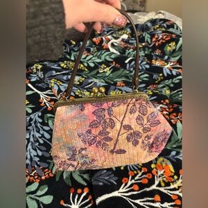 Elegant Floral Clutch with Handle